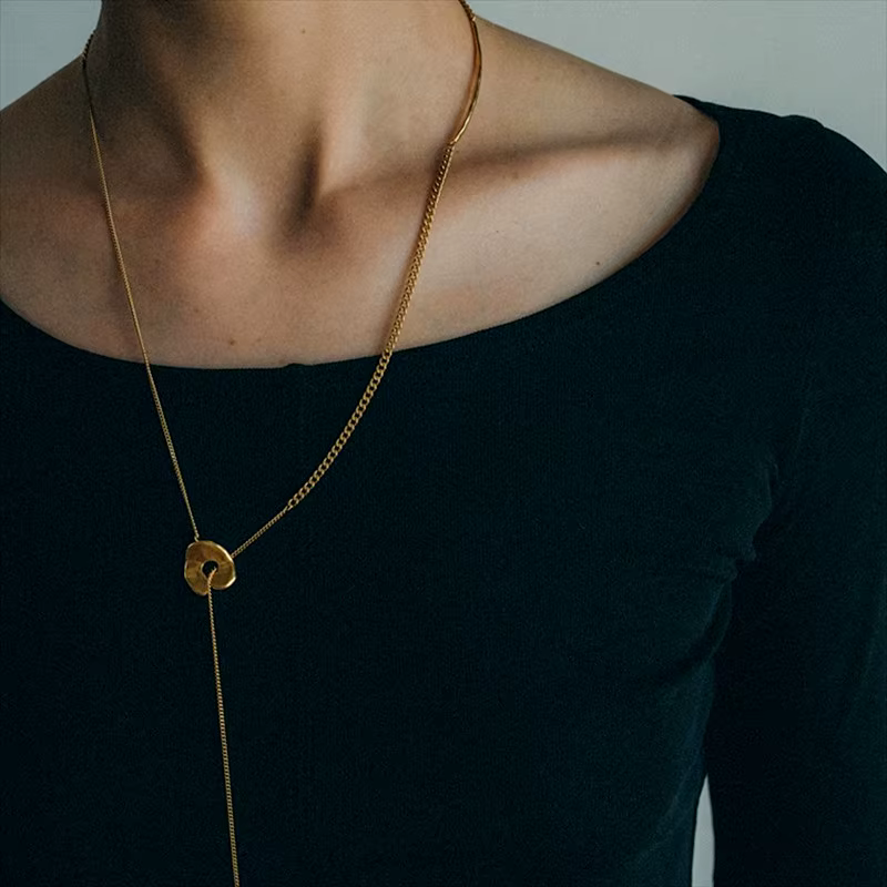 Collier pendentif à deux méthodes de port pour femme, accessoires de bijoux fantaisie, style populaire féminin, cadeau de fête, offre spéciale