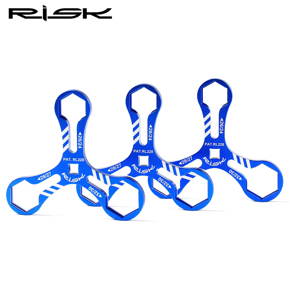 RISK-Capuchon de fourche de vélo en aluminium 6 en 1