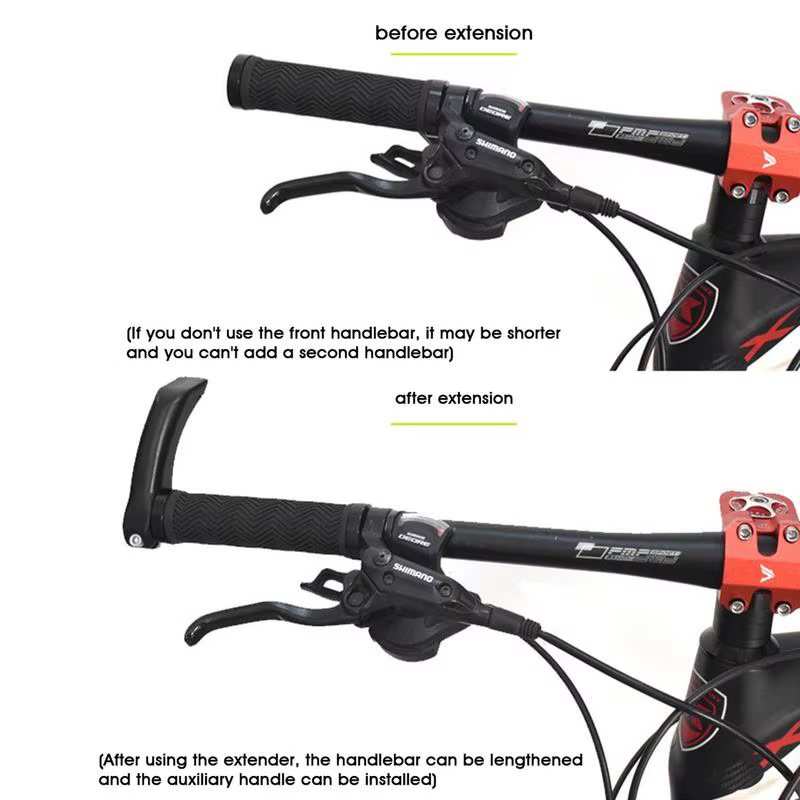 1 paire d'extension de guidon de vélo