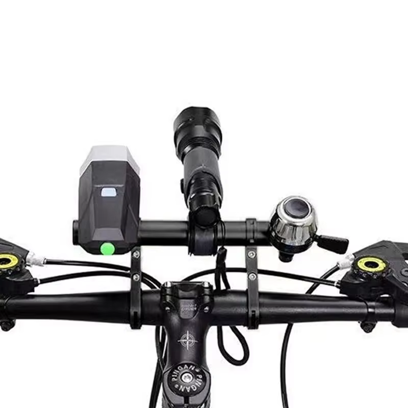 Extension de guidon de vélo en alliage d'aluminium, 20CM, support de feu avant de vélo de montagne, lampe, accessoires de lampe de poche