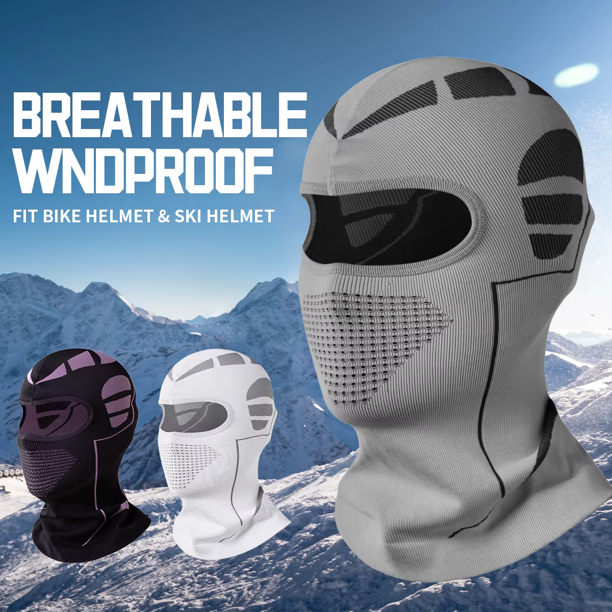Cagoule pour moto, masque de ski d'hiver pour hommes et femmes
