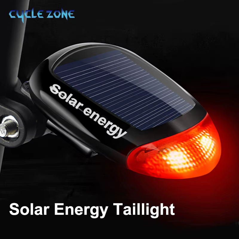 Feu arrière de vélo solaire