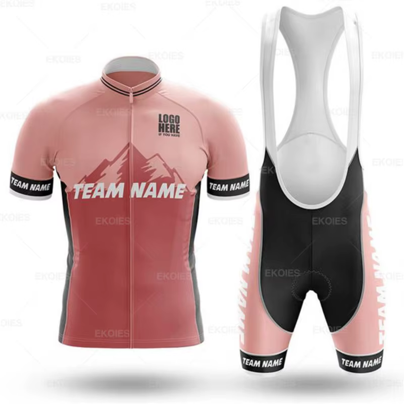 Personnaliser personnaliser vtt vélo vêtements été unisexe vélo respirant vêtements professionnel personnaliser équipe cyclisme maillot ensemble