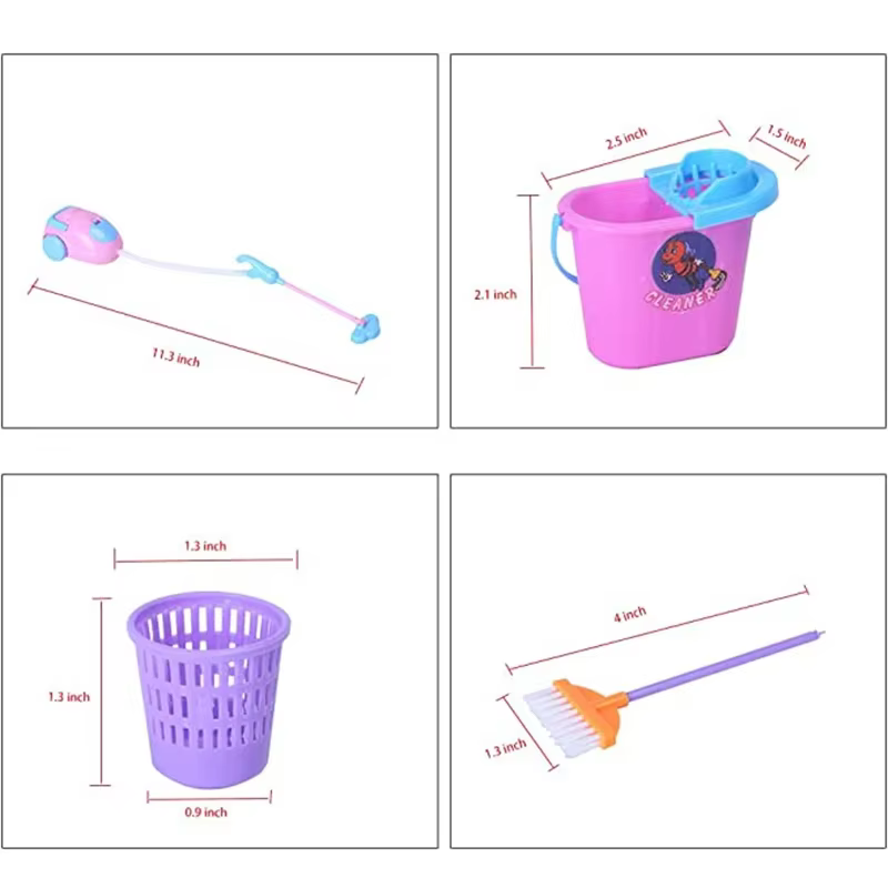 Accessoires de poupée Kawaii, outils d'apprentissage et d'entretien, mini-objets mignons pour maisons de poupées, couleur aléatoire