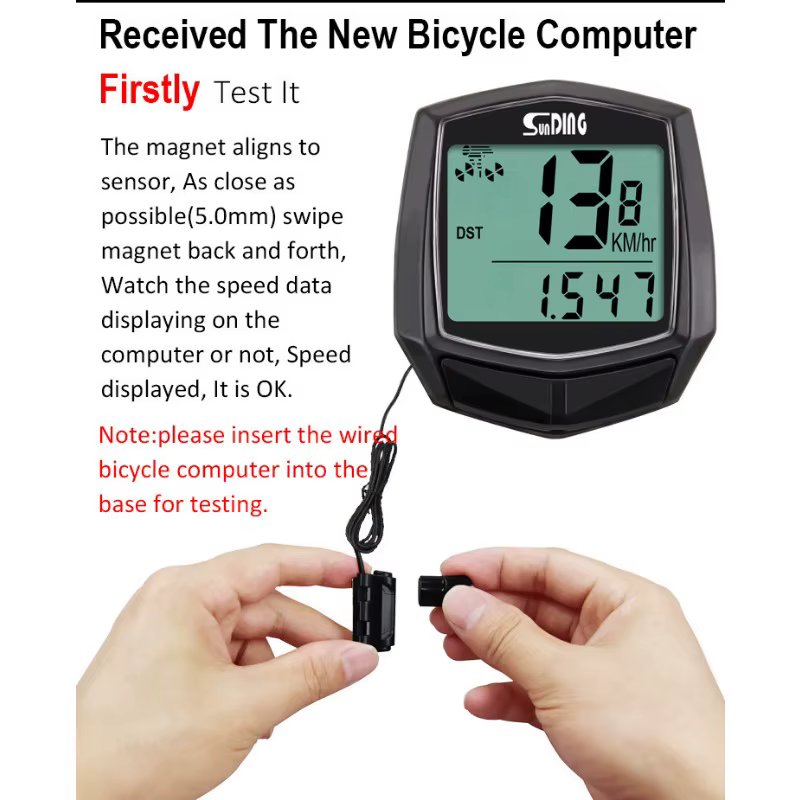 Compteur de vitesse de vélo étanche