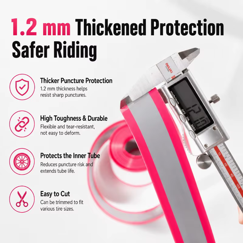 Bande de protection anti-crevaison en TPU pour pneus de vélo VTT