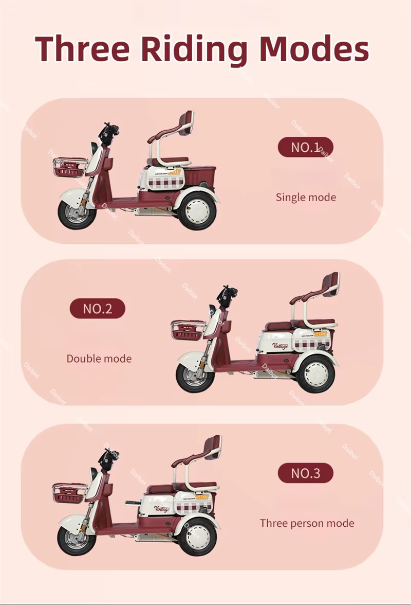Trottinette Électrique à 3 Roues pour Adulte