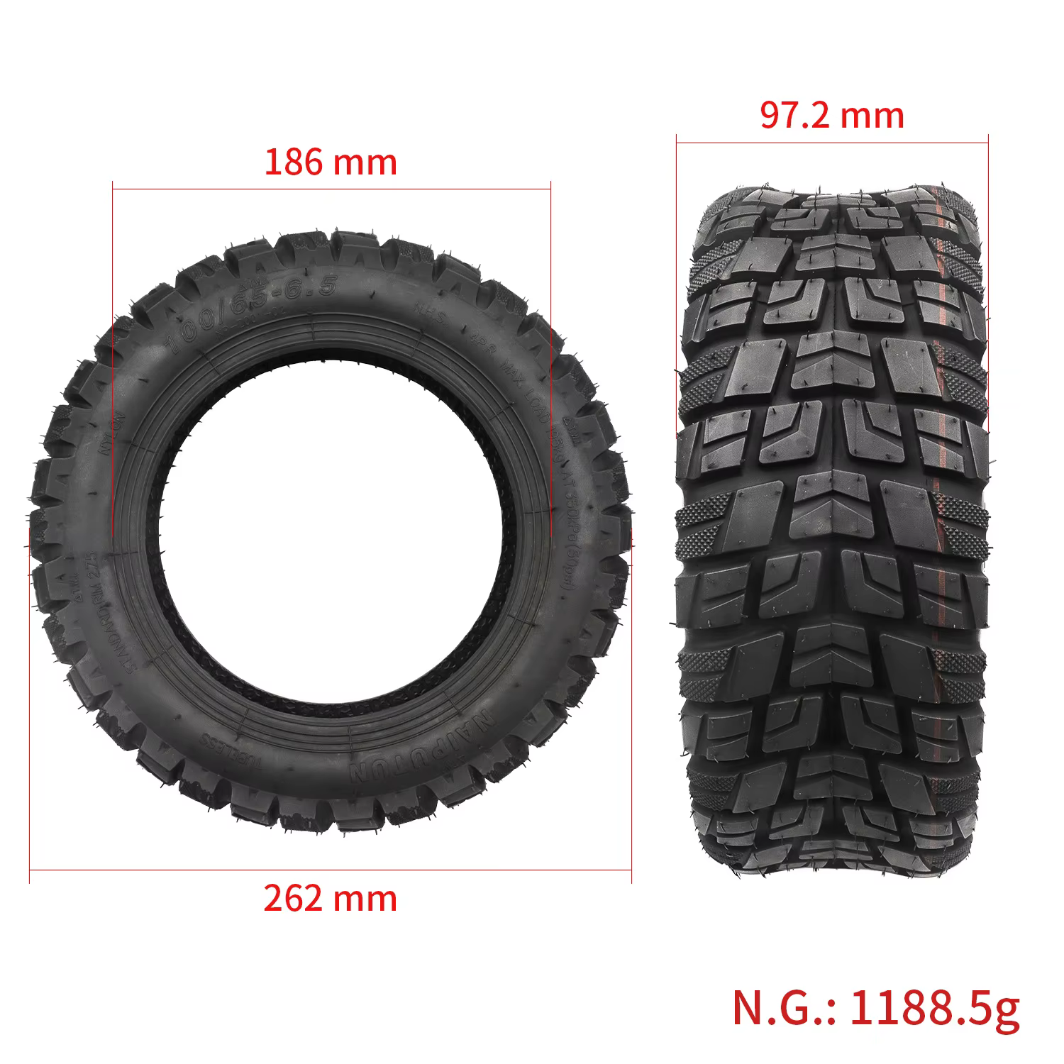 Pièces de pneu Tubeless pour Scooter électrique