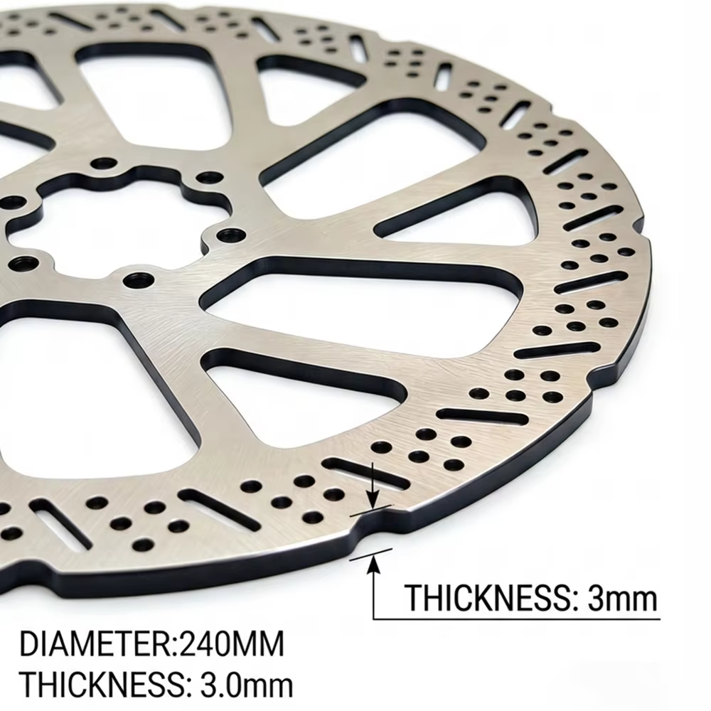 Kit de mise à niveau Super E-bike Light Bee / E-ride / 79Bike Mod vers système de freinage Ultra Bee avec disques de frein avant/arrière de 240 mm