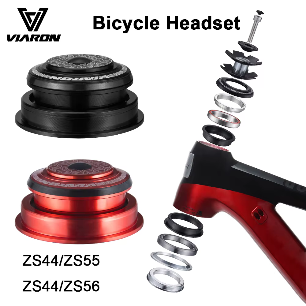 VIARON casque de vélo 4455ST/4456ST CNC 11/8 "-11/2" roulement scellé fourche à Tube conique droit