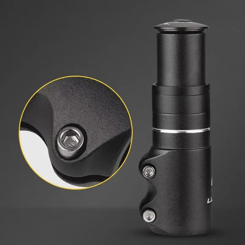 Extension de rehausseur de tige de vélo en alliage d'aluminium, extension de tige de vélo réglable, rehausseur de guidon de vélo, fourche avant, accessoire de vélo