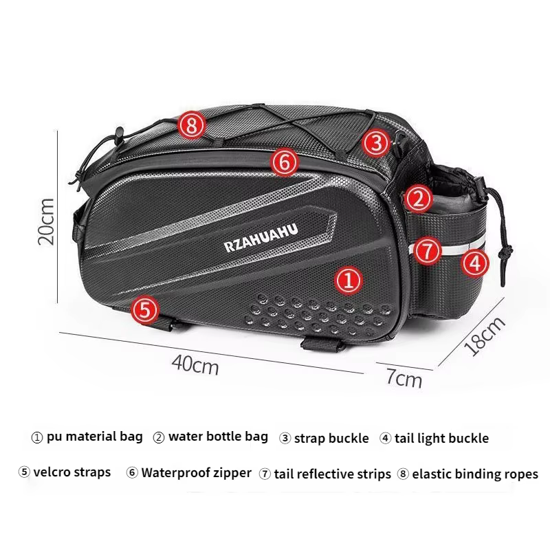Sacs de vélo grande capacité sac de transport
