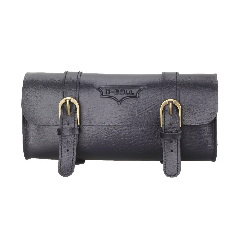 Nouveau sac de selle de vélo rétro en cuir PU