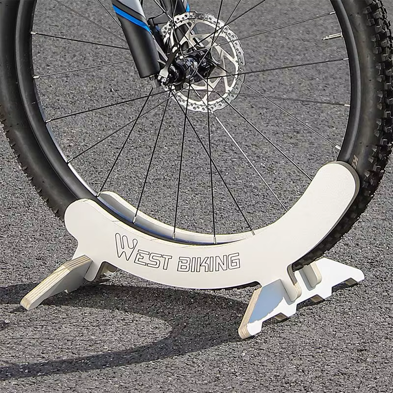 WEST BIKING – support de stationnement réglable en bois pour vélo d'intérieur, support de vélo de route et vtt, largeur des pneus 20C-30C/1.9-2.2 pouces