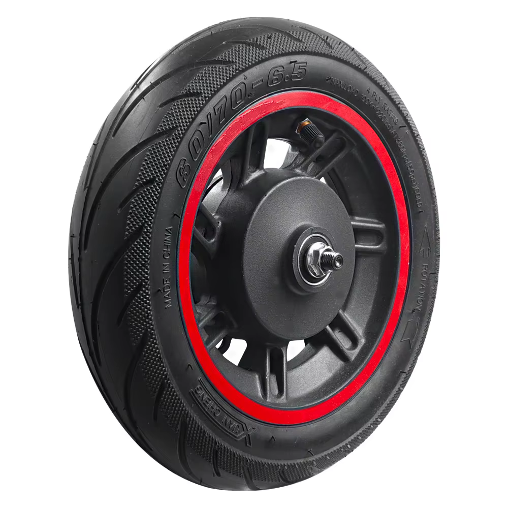Roue avant de trottinette électrique de 10 pouces avec pneu tubeless sous vide 60/70-6.5 55 pour Segway Ninebot Max G30