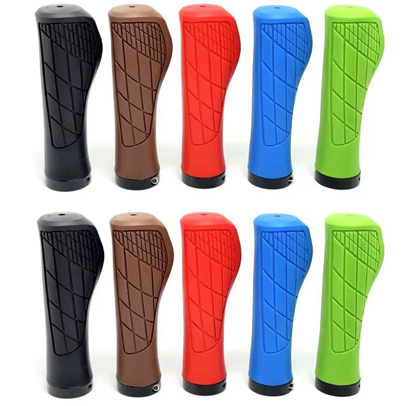 Poignées de vélo VTT guidon anti-dérapant antichoc ergonomique verrouillable