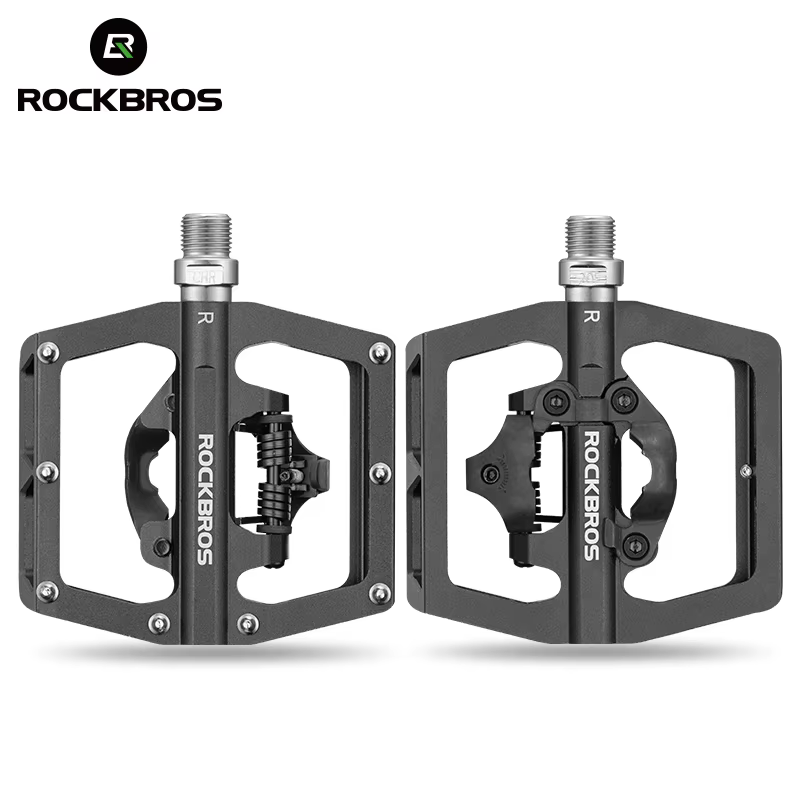 ROCKBROS – pédale de verrouillage de vélo 2 en 1