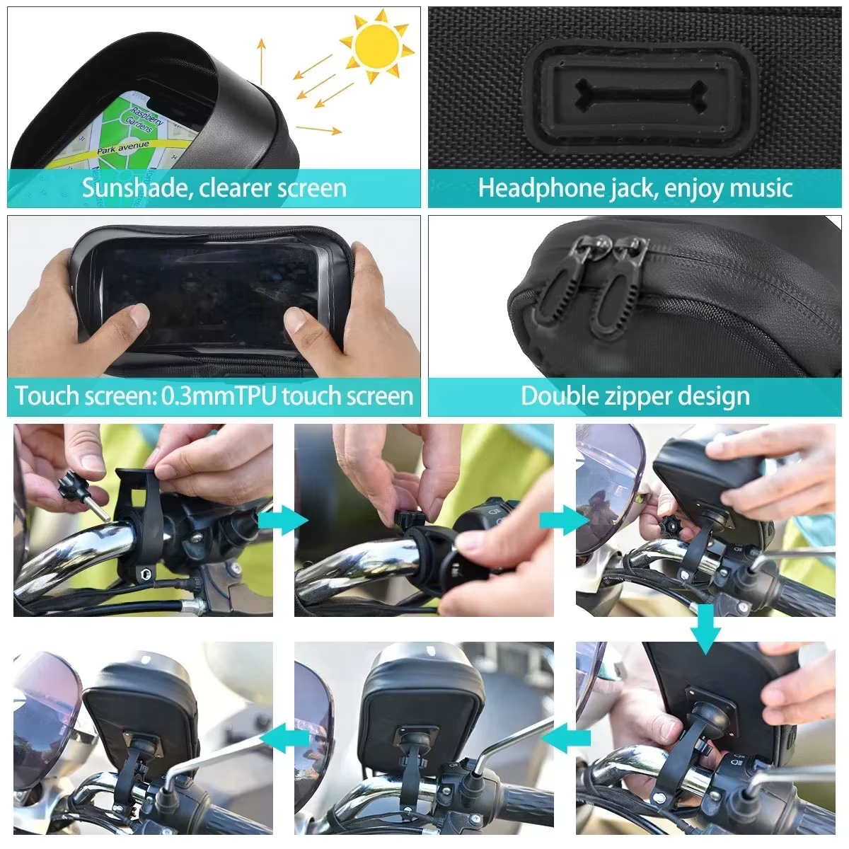 Support de Navigation GPS pour vélo et moto