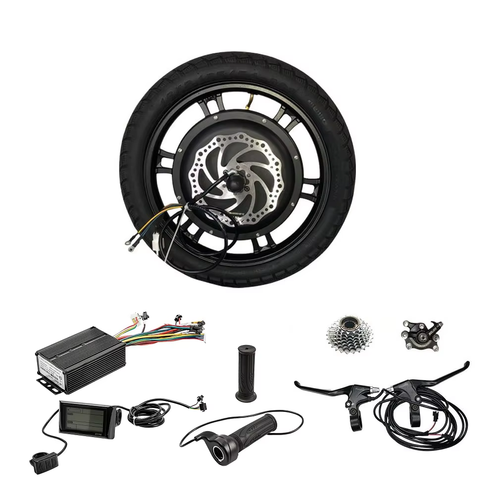 Kit de conversion 16 pouces Kit de roue de moteur de vélo électrique sans engrenage sans brosse E-bike Kits