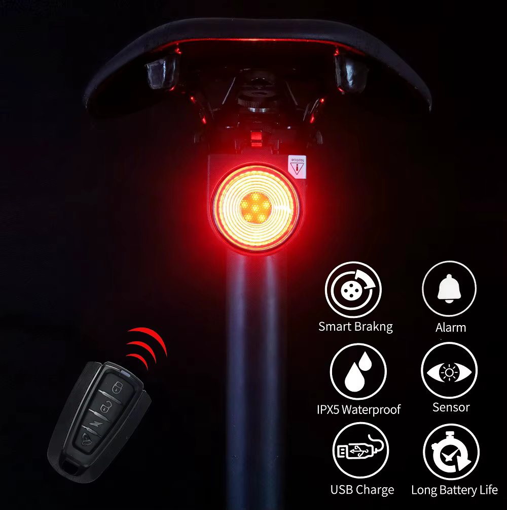 Feu arrière de vélo, feu de freinage