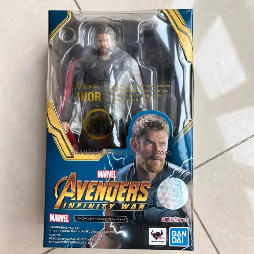 En stock BANDAI Original SHF MARVEL The Avengers 3 Figurine de personnage complète IRON MAN Modèle Cadeau pour enfant Emballage en boîte en mousse