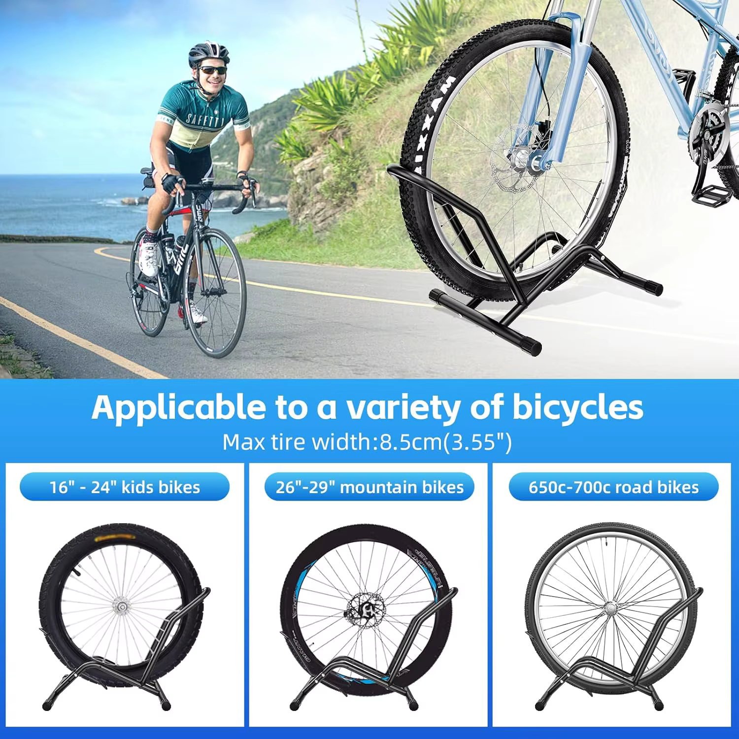 Support de sol pour vélos