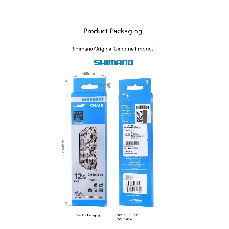 Chaîne SHIMANO 105 UT XT HG601 HG701 HG901 M6100 M7100 M8100 11/12 vitesses en boîte