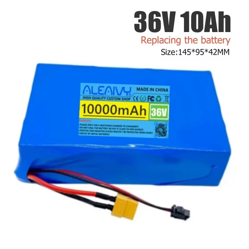 Batterie au lithium rechargeable 36V 10000mAh 10S2P avec BMS