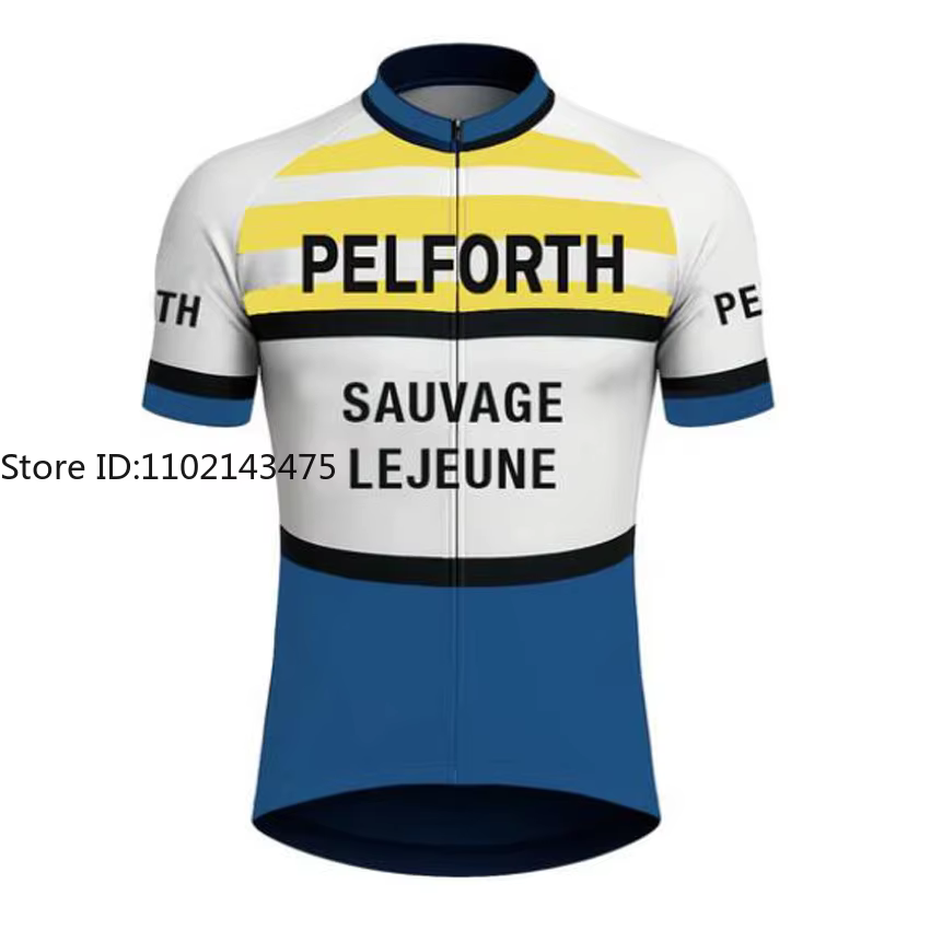 Une fois rétro Maillot de cyclisme hommes respirant vêtements de vélo Coppi vélo de route Maillot Ciclismo