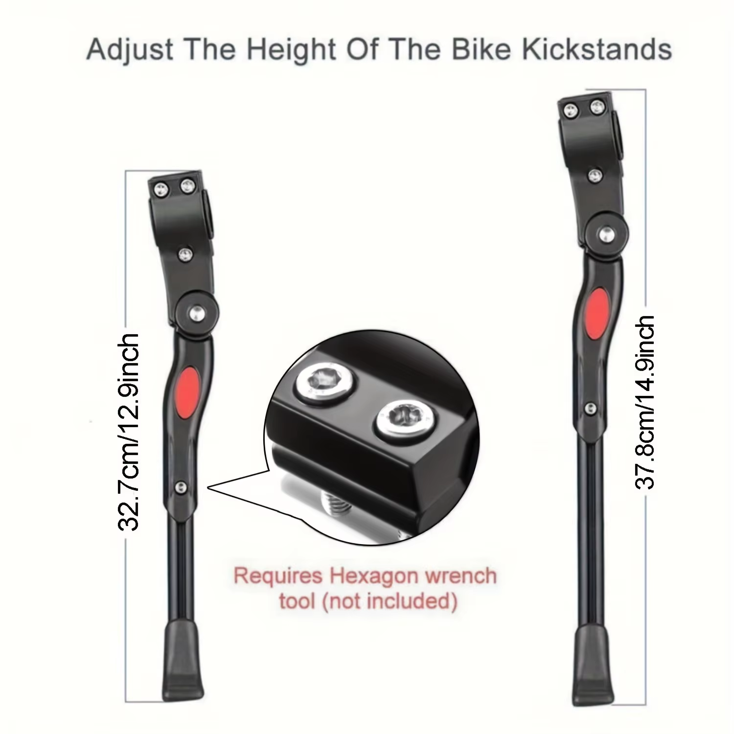 Béquille de vélo robuste et réglable