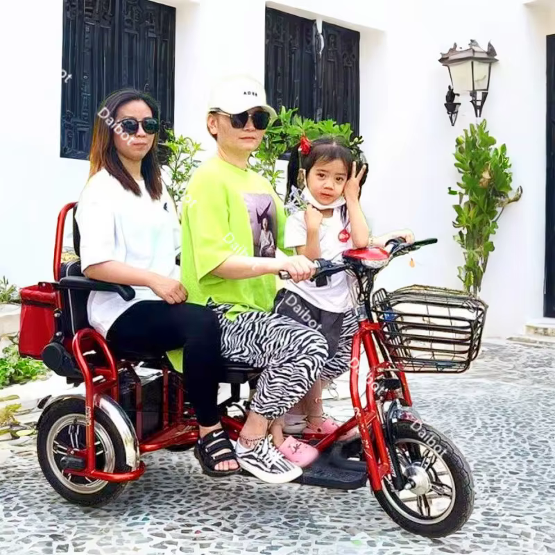 Tricycle électrique pliant pour personnes âgées