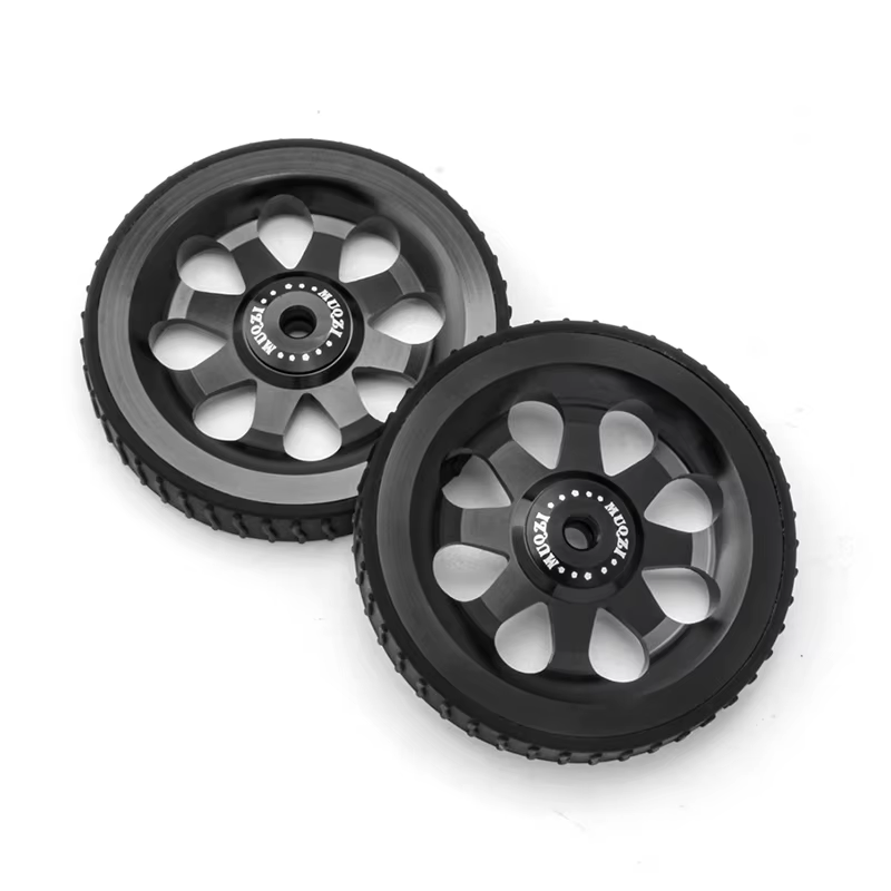 Roues d'assistant de vélo pliantes 85x12mm