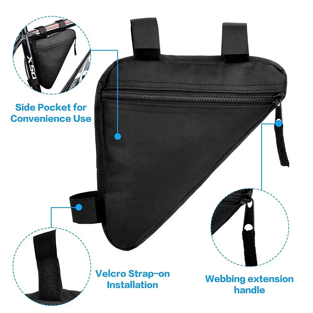Trousse à outils triangulaire pour cadre de tube avant de vélo