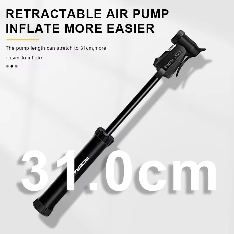 Pompe à vélo montagne vtt vélo de route gonfleur de pneu Schrader Presta Valve Portable 2 voies pompage pompe à Air manuelle