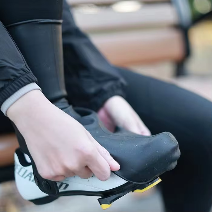 Chaussures de cyclisme sur route couvre-chaussures en Silicone coupe-vent