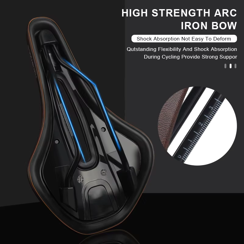 Selle de vélo ergonomique en cuir PU