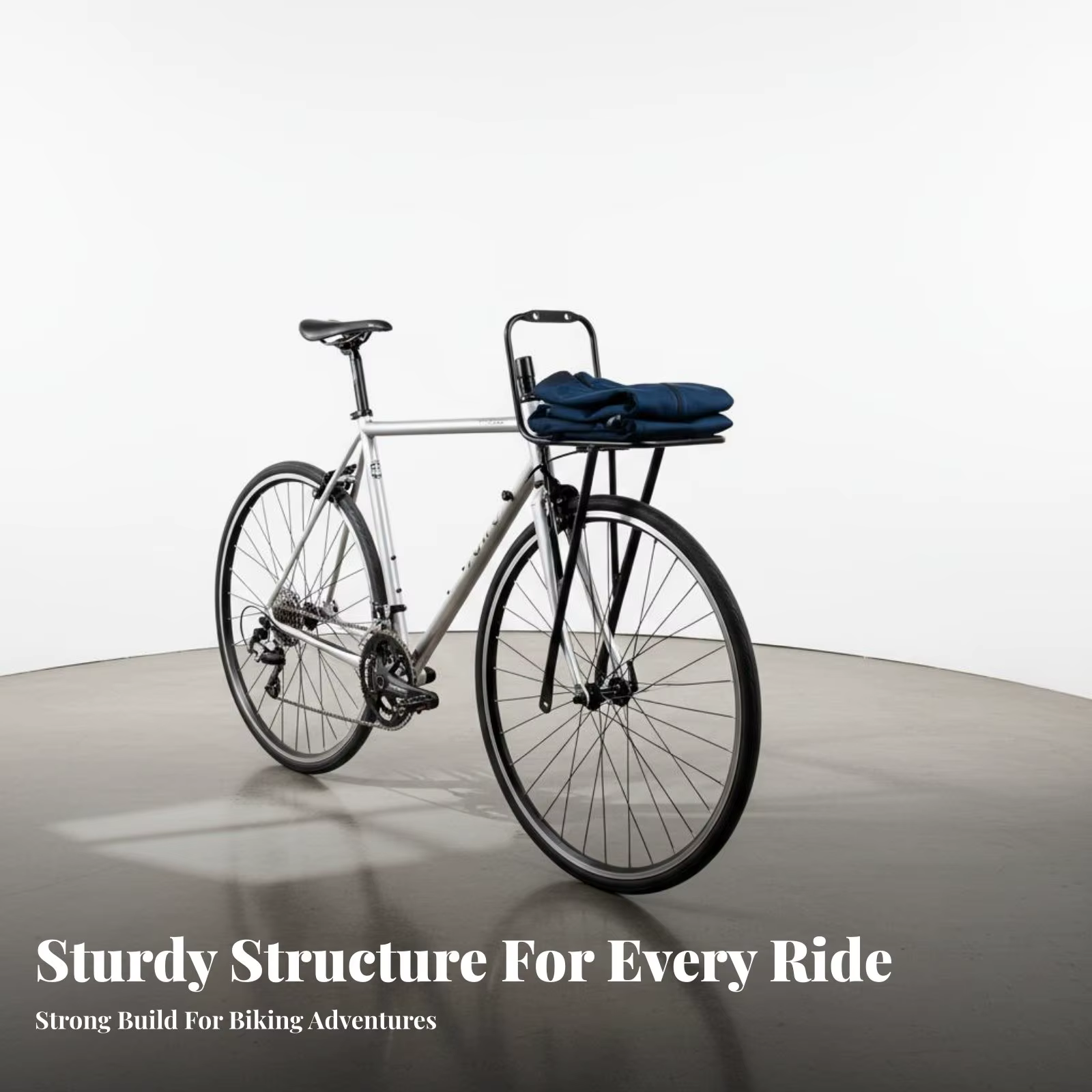 Porte-bagages avant pour vélo, porte-sacoche avant en aluminium léger, durable et robuste, idéal pour les navetteurs et les trajets quotidiens