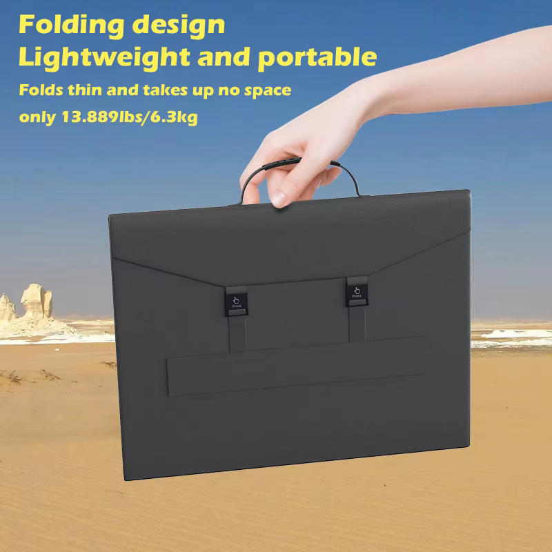 Panneau Solaire Pliable avec Câble de Sortie 5V/12V/18V