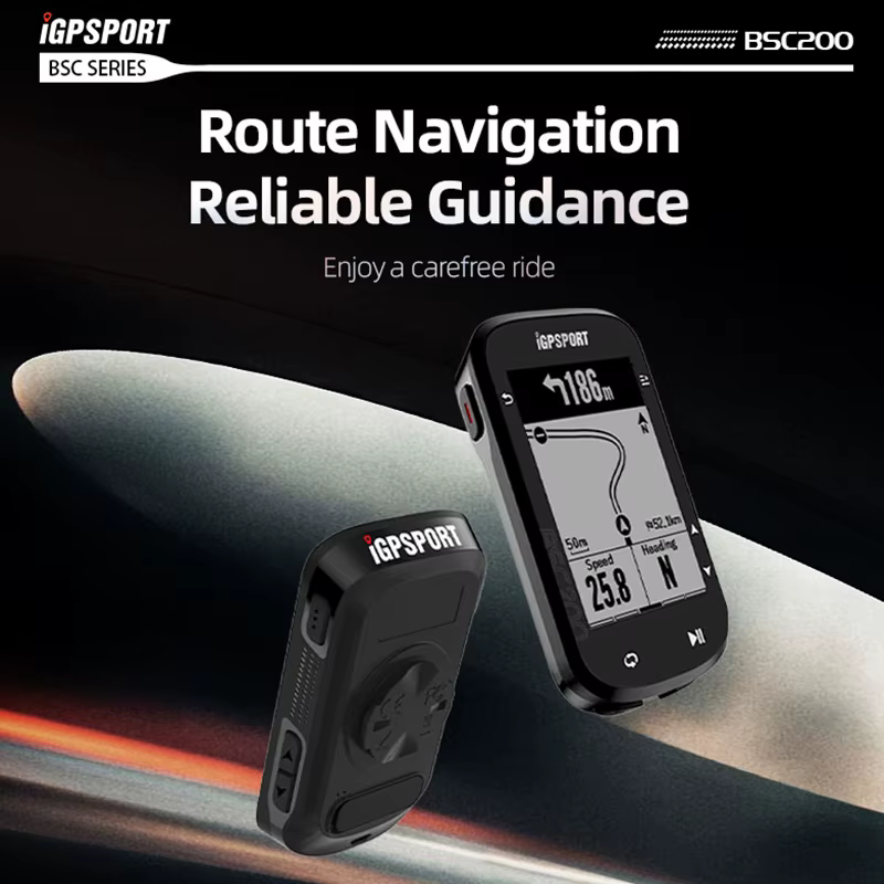 Ordinateur de vélo étanche BSC200 navigation GPS sans fil