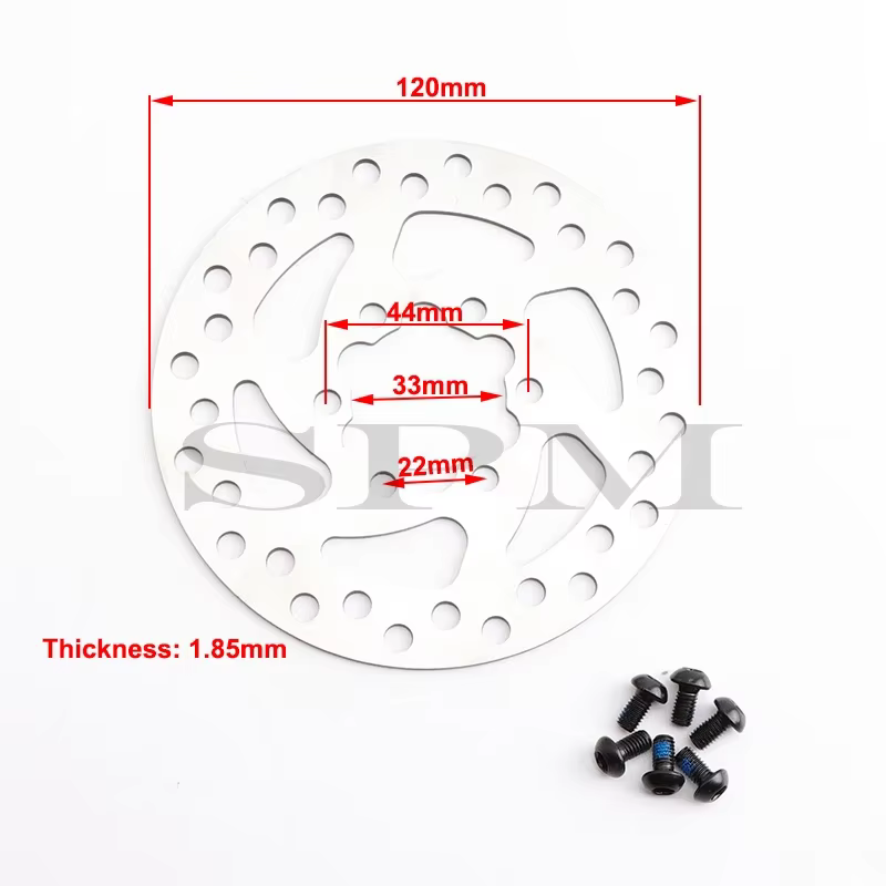 Rotor de frein à disque en acier inoxydable 120