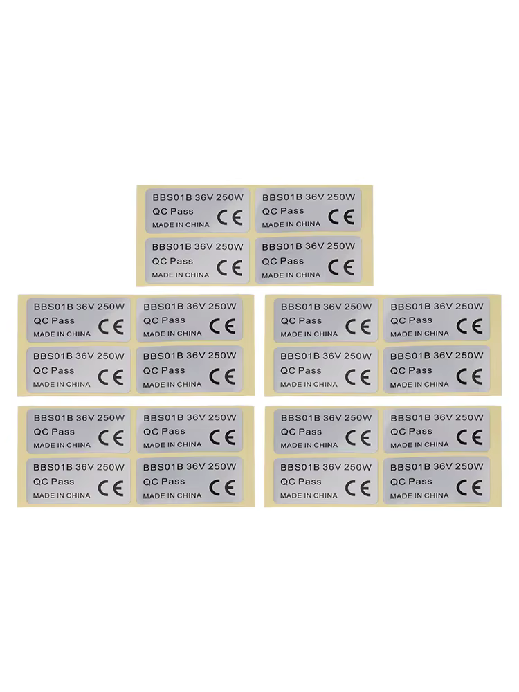 Paquet de 20 autocollants pour vélo électrique BAFANG 36V 250W/48V 750W 01HD
