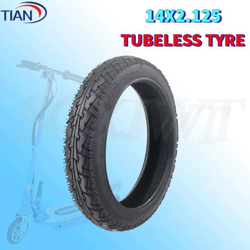 Pour vélo électrique remplacer pneu Tubeless résistant à l'usure E pièces de Scooter