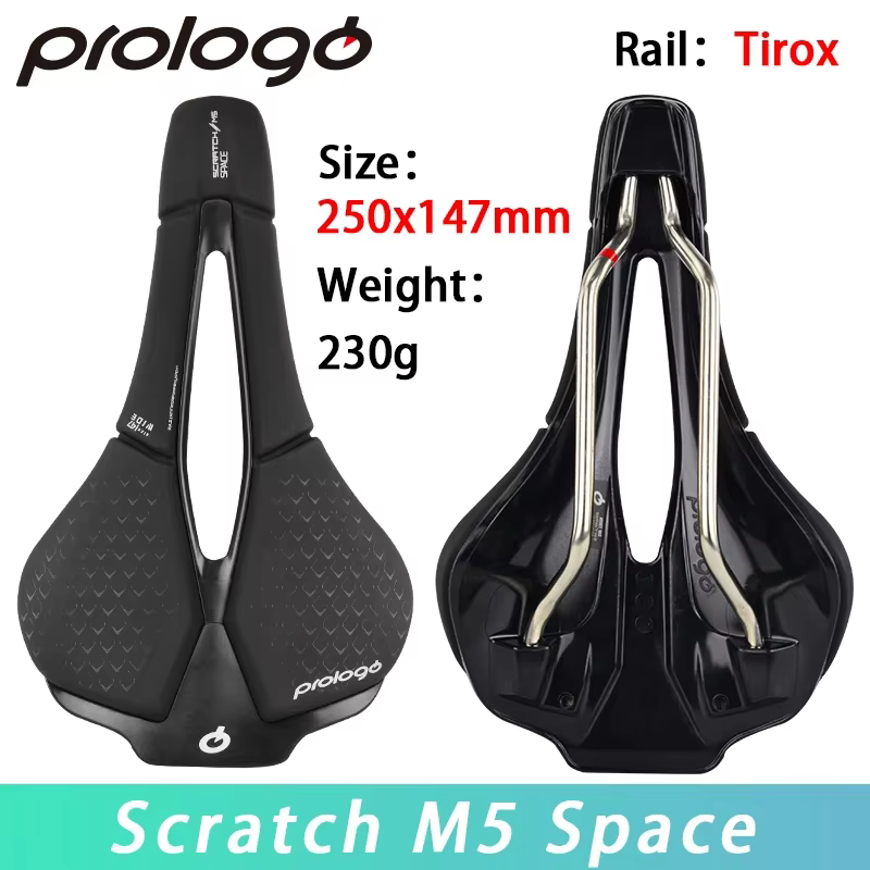 Prologo Scratch M5 Space T2.0 Tirox Rail 250x147mm selle de vélo pour route vtt coussin de siège