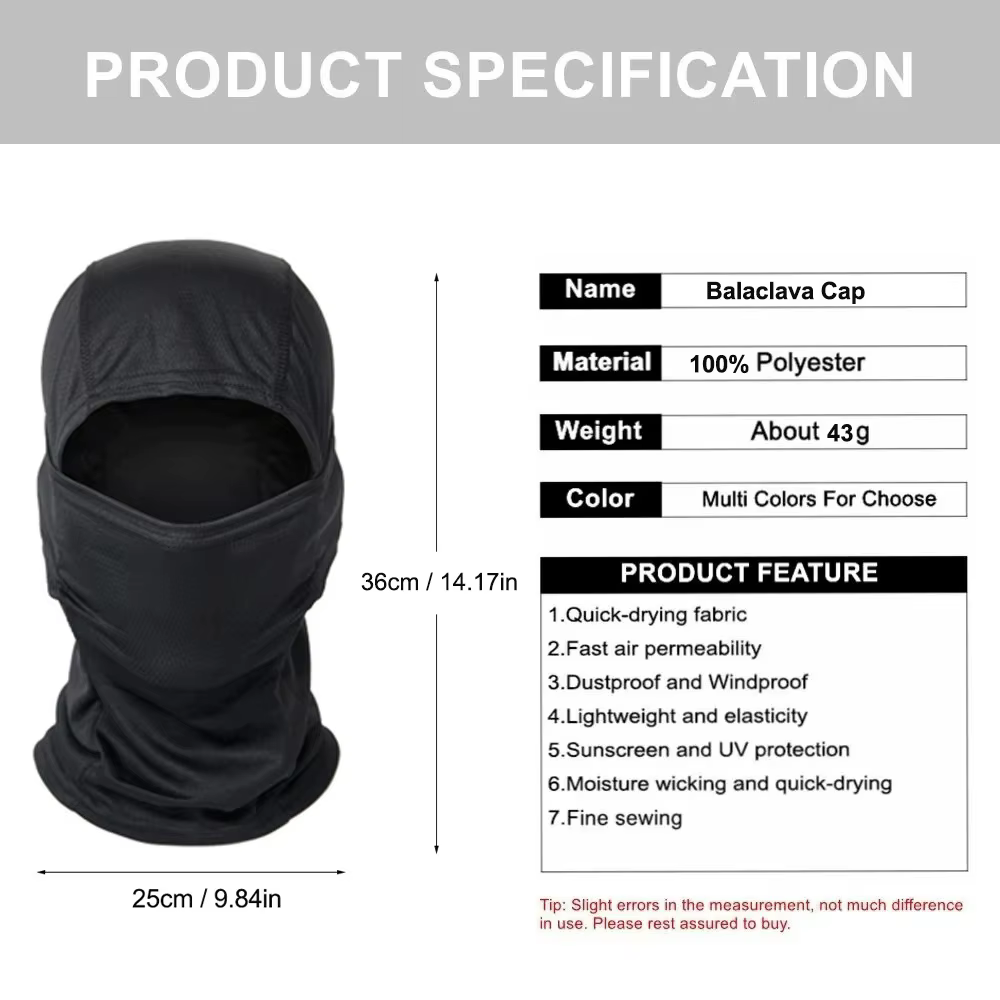 Cagoule militaire coupe-vent pour vélo