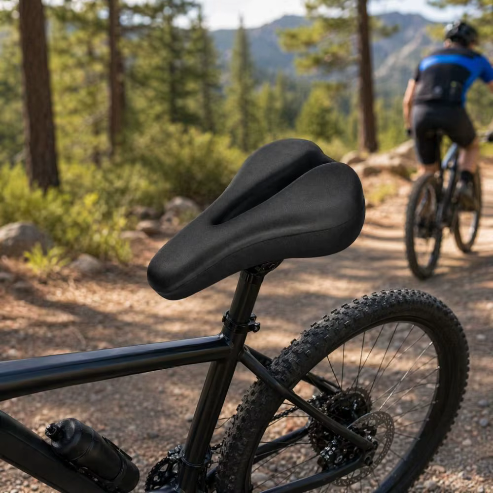 Housse de selle de vélo rembourrée
