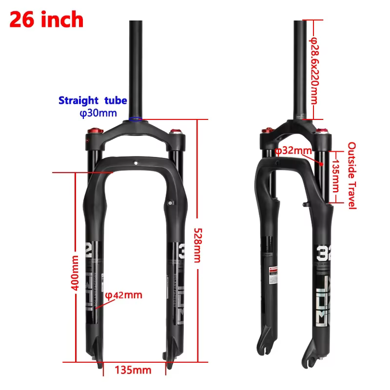 BOLANY fourche de vélo de neige 20/26