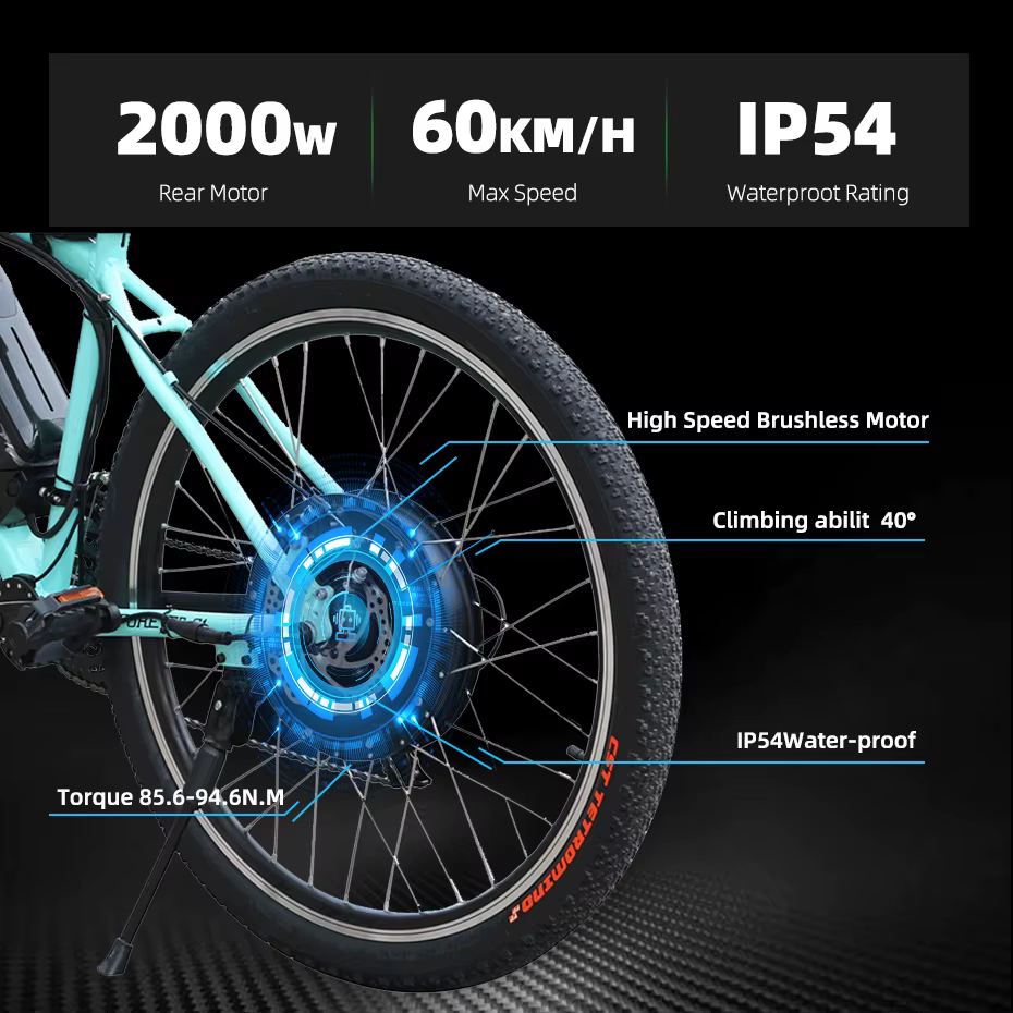 Kit de vélo électrique puissant 2000W 3000W avec moteur sans engrenage