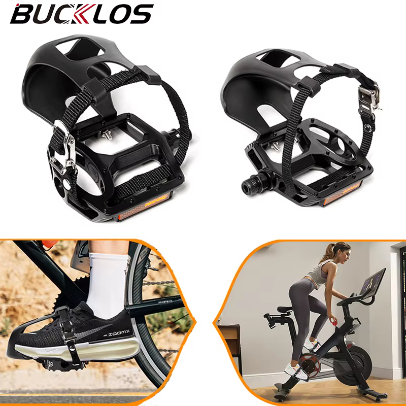 BUCKLOS pédale de vélo d'entraînement en salle