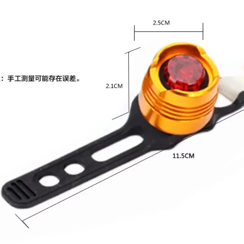 Vélo vélo cyclisme avant arrière queue casque rouge Flash lumières LED étanche vtt sécurité avertissement lampe cyclisme aluminium lumière