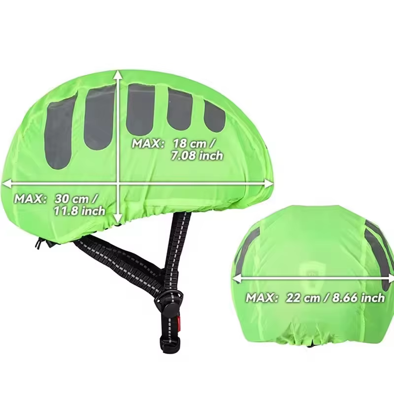 Casque de vélo imperméable et coupe-vent avec bande de coulée